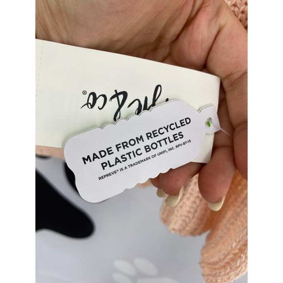 Style & Co NWT Solid Ribbed Muffler Extra Long Recycled Wrap Scarf Blush OS New - Picture 6 of 11